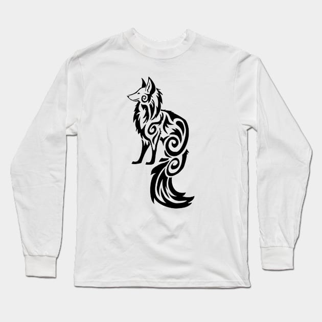 Fox Long Sleeve T-Shirt by Stormslegacy